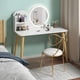 thumbnail image 2 of Bedroom Mirror Vanity Table Makeup Light Console Luxury Dressing Table Modern Coffee Large Beauty Penteadeira Home Furniture My Lux Decor Round, 2 of 16