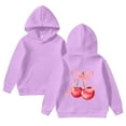 thumbnail image 2 of oqasdz Girls Sweatshirt Long Sleeve Cute Graphic Long Sleeve Hooded Pullover Sweatshirt Sports Outdoor Activities Casual Versatile Daily Wear, 2 of 4