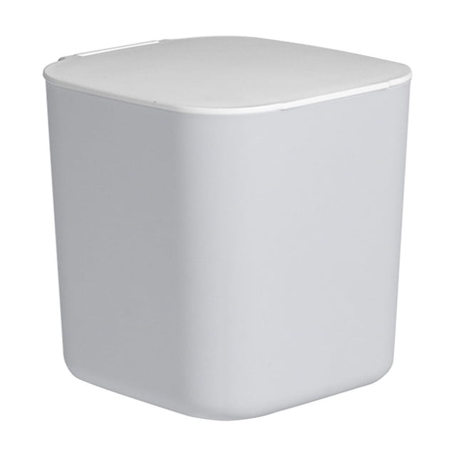 Desktop Living Room Trash Can, Stainless Steel Storage Barrel, 10L Capacity, Modern Minimalist Design, For Home Office, Office Desk, Restaurant Kitchen, Compact Footprint, Durable Metal Cons