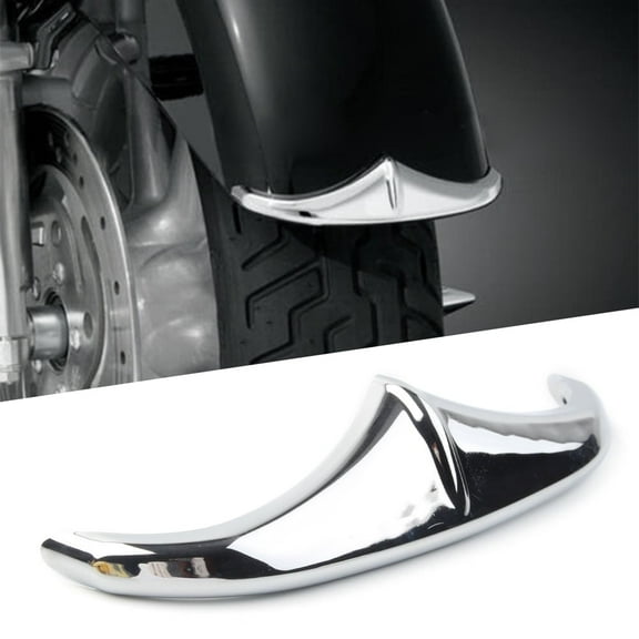 ZS Chrome Motorbike Front Fender Leading Edge Accent Trim Replacement for Harley Davidson Road Glides Street Glides Dyna