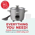 thumbnail image 6 of 2-Cup Electric Mini Rice Cooker with Automatic Keep Warm Function, Compact Small Rice Maker with Included Recipes and Accessories for Rice, Oatmeal, Soups, and Everyday Cooking, Graphite, 6 of 7