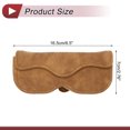 thumbnail image 4 of Estuche para Gafas de Sol para Coche Unique Bargains con Soporte Magnético Universal para Parasoles de Gafas de Sol para Coche Piel de Oveja Marrón 16.5x7cm 1 Pcs, 4 of 7