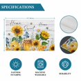 thumbnail image 6 of Yellow Sunflowers Placemats Set of 6, Elegant Pastoral Floral Watercolor Wooden Placemats for Dining Table, Place Mats for Kitchen Tabletop, Waterproof Wipeable Dining Table Mats Set, 6 of 9