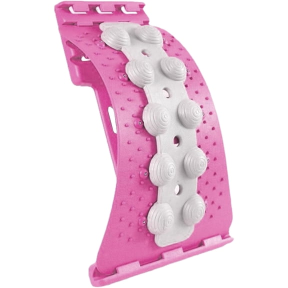 Back Stretcher with 4-Level Adjustable Lumbar Support, Multi-Angle Back Stretching Board, Spine Support Device for Relaxation, Muscle Comfort & Posture Assistance