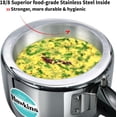 thumbnail image 4 of 2.5 Litre Triply Stainless Steel Pressure Cooker, Inner Lid Cooker, Silver (HSST25), 4 of 14