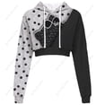 thumbnail image 1 of Nouveau SweatyRocks de Mode Dessin Animé pour Femmes, Décontracté, Imprimé Hello Kitty, Haut Court à Manches Longues, Chandail à Capuchon Chat Kitty, Y2K, Vente Chaude, 1 of 7