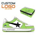 thumbnail image 1 of Zapatillas de deporte originales personalizadas para mujer, zapatos verdes baped para hombre, zapatillas de deporte personalizadas, zapatos bajos de Skateboard para niñas, 1 of 3