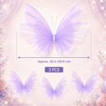 thumbnail image 2 of Giant Butterfly Decorations 3PCS, 20" Big Butterfly Decorations Party Giant, Large Butterflies Decor for Valentine’s Day, Wedding, Birthday, Banquet Decor (Purple), 2 of 10