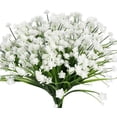 thumbnail image 5 of 10 Bundles Artificial Fake Flowers Outdoor UV Resistant Plastic Flowers Faux Hanging Greenery Shrubs Plants Arrangement Flowers for Backyard Window Box Porch Patio Garden Home Office Wedding Decor, 5 of 13