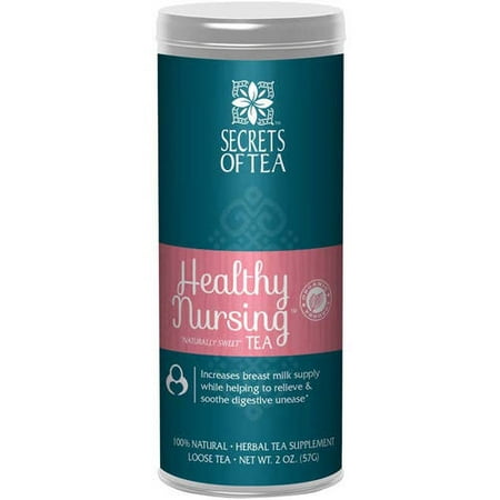 Secrets of Tea - Healthy Nursing Peppermint Herbal Tea - USDA/FDA Approved - Better Breastfeeding, Improved Lactation, and Boost Milk Supply - 20 Tea