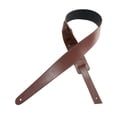 thumbnail image 3 of Bunblic Guitar Strap Guitar Accessories Portable Practical Replacement Lightweight PU Leather Professional Shoulder Strap Comfortable Light Brown, 3 of 8