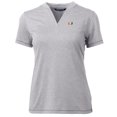 thumbnail image 2 of Women's Cutter & Buck Heather Gray Miami Hurricanes Forge Blade V-Neck Top, 2 of 3