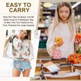 thumbnail image 5 of Uxcell Mini Backpack Keychain for Women, Cute Flower Rhinestone Pendant Bag PU Leather Gray, 5 of 7