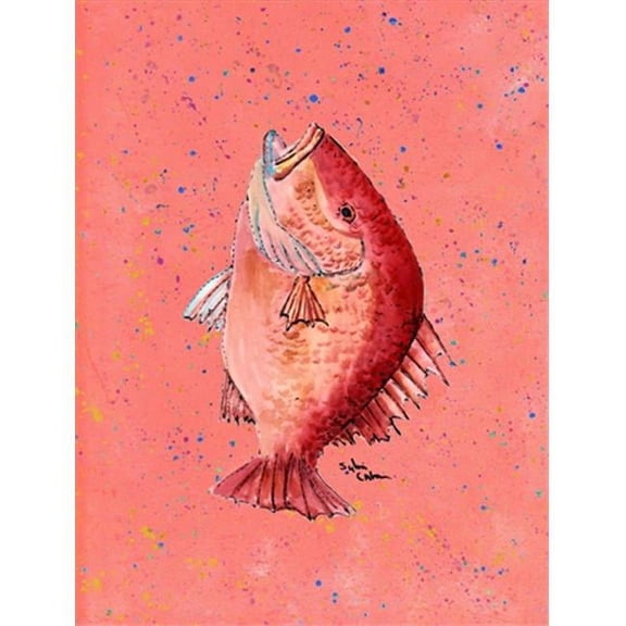 11 x 15 in. Fish Strawberry Snapper Flag Garden Size