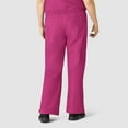 thumbnail image 2 of Wink Origins Romeo - Women's Flare Leg Cargo Scrub Pant, Hot Pink, S Petite, 2 of 5