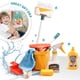 thumbnail image 3 of Juego de limpieza para niños, Kit de suministros para el hogar con recogedor, Cubo de escoba, mopa, juego de limpieza, casa de juegos, juguetes para niños y niñas, 12 piezas por juego, 3 of 3