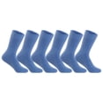 thumbnail image 4 of Lian LifeStyle Women's 4 Pairs Knitted Wool Blend Crew Socks LK0602 Size 6-9 Blue, 4 of 4