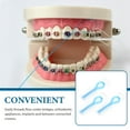 thumbnail image 4 of 150 Pcs Toothpicks Floss Glide Braces Flossers Dental Hygiene Tool Nylon for Home Threaders, 4 of 6