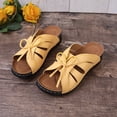 thumbnail image 4 of Sandalias Planas Con Lazo Ocio Plataforma Cuña Antideslizantes para Junto Al Mar, 4 of 9
