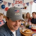 thumbnail image 6 of United States 250th Anniversary Hat Bald Eagle Printed Patriotic Baseball Cap Adjustable 250 Year American Cap Patriotic Baseball Cap United States 250th Anniversary Hat, 6 of 6