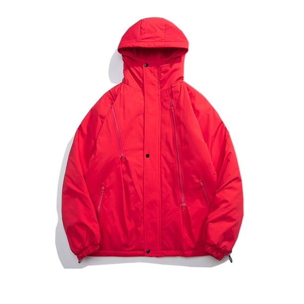 Ceisia Men's Oversize Hooded Zip-Up Warm Jacket for Winter Gift