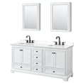 thumbnail image 5 of Wyndham Collection WCS202072DWHGTUS3MED Deborah 72" Free Standing Double Basin Vanity Set, 5 of 6
