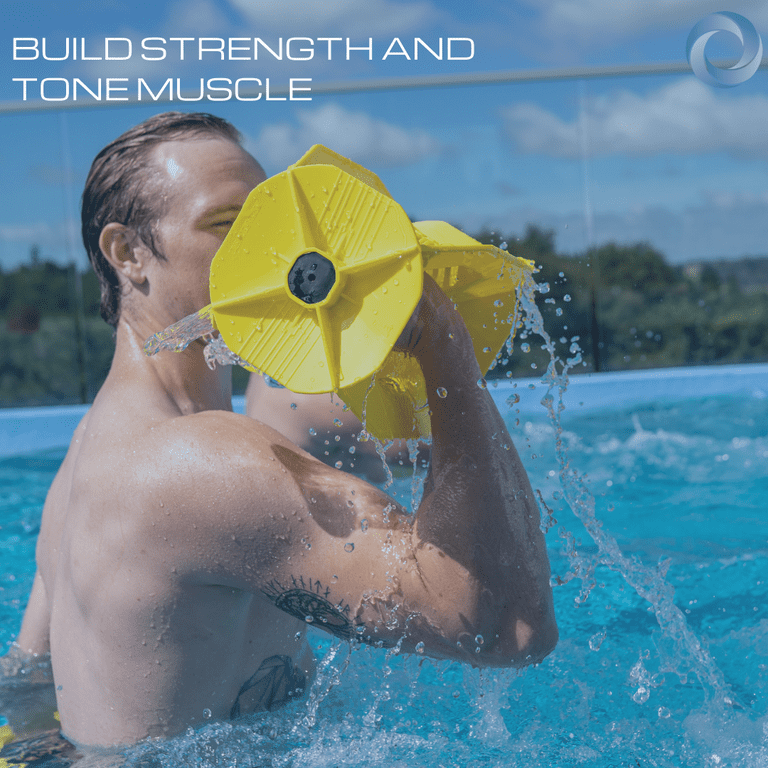 Hydro Tone Hydro Bell Aquatic Dumbbells Water Aerobics Pool Resistance Workouts Walmart