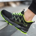 thumbnail image 4 of Zapatos de trabajo de construcción para hombres con punta de acero antideslizante para deportes al aire libre (44 verde) Ndcxsfigh Tenis De Mujer Tenis De Hombre, 4 of 6