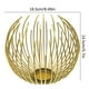 thumbnail image 3 of Vela de Metal para Bodas Europeas onlyliua Interior/Exterior Adorno Regalo para el Hogar, 3 of 4