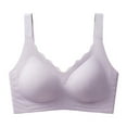 thumbnail image 4 of Womens Seamless Bras No Underwire Scalloped Push Up Bras Soft Wireless Comfort Bralettes Full Coverage Everyday Bra, 4 of 4