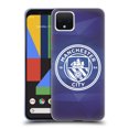 thumbnail image 1 of Head Case Designs Officially Licensed Manchester City Man City FC Badge Geometric Obsidian White Mono Soft Gel Case Compatible with Google Pixel 4, 1 of 7