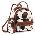 thumbnail image 3 of Mochila Montana West Wrangler Mini con estampado de vaca marrón WG133, 3 of 6