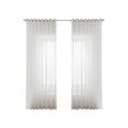 thumbnail image 2 of Cortina de ventana de gasa blanca transparente con parte superior de anillo para cocina, dormitorio yeacher Blanco 39" de ancho x 78" de largo, 2 of 7
