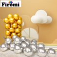 thumbnail image 4 of Globos Firomi metálicos dorados de 5" - paquete de 100 con cintas, 4 of 6