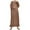 Khaki, variant on Wancir Basic for Women Fall Summer Long Sleeve High Neck Maxi Long Loose Fit Oversized Dresses Women 2024 Y2K