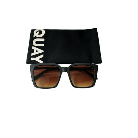 Quay FRONT COVER NO NS 1791 MTBLK/BRNYW Women's Butterfly Sunglasses