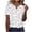 A02, variant on Womens Summer Tops Stylish Half Button Floral Printed Short Sleeve Boho Casual Blouse