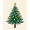 Green, Pattern 2, variant on ODIKA 4x6 Machine Washable Non-Slip Area Rug, Yuletide Conifer Forest Design with Twinkling High Traffic Rug, Green, 505569