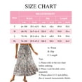 thumbnail image 6 of jinghuiyue Women’s Summer Boho Floral Printed Elastic High Waist Maxi Skirt Flowy Swing Casual A Line Beach Long Skirts XL, 6 of 8