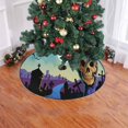 thumbnail image 2 of FMSHPON Zombie Skull Halloween Xmas Christmas Tree Skirt Stand Mat for Holiday Party Decoration Indoor Outdoor 48 inches, 2 of 3