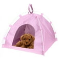 thumbnail image 3 of Self-Warming Comfortable Triangle Cat Bed Portable Folding Pet Tent, 3 of 3
