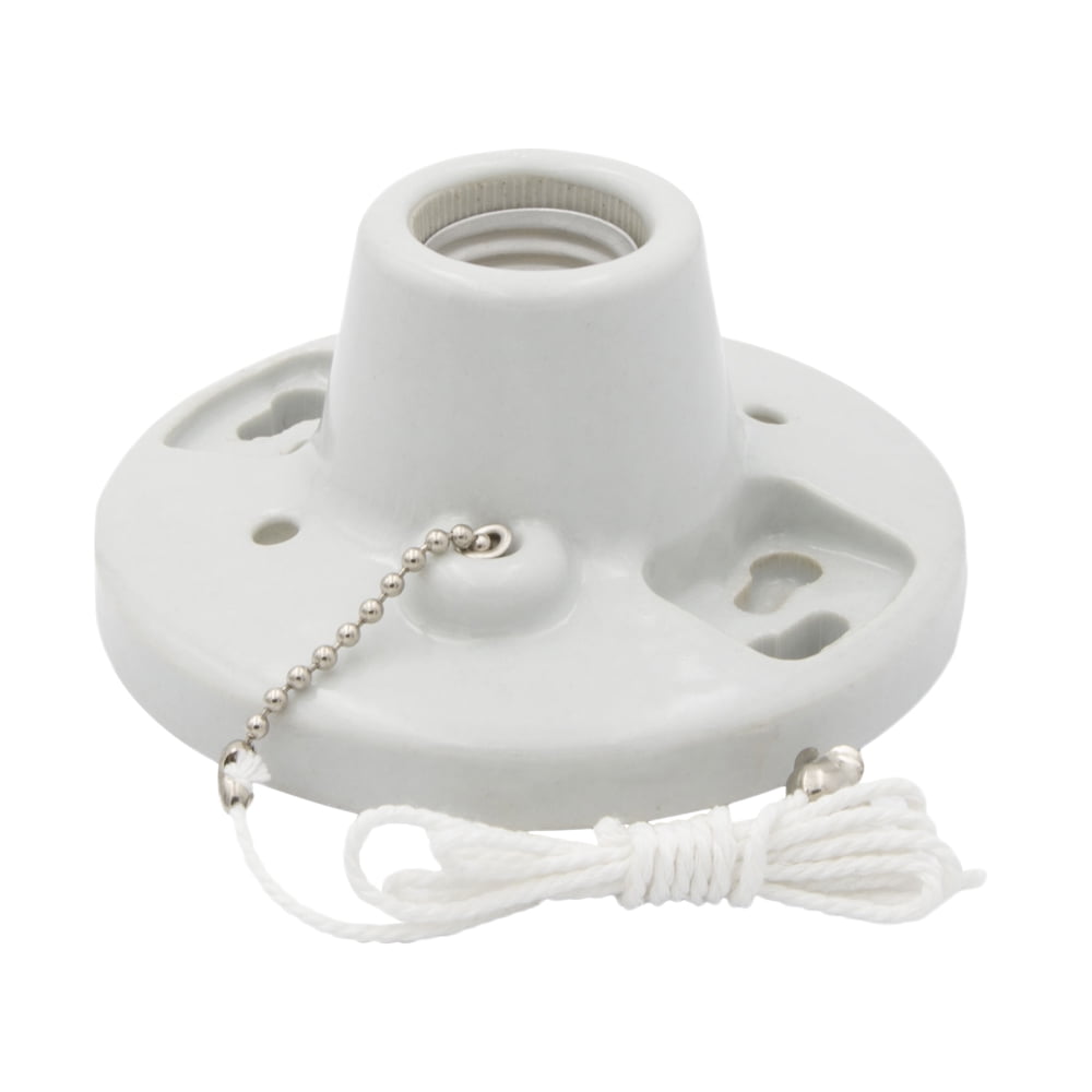 Maima Porcelain Lamp Holder W Pull