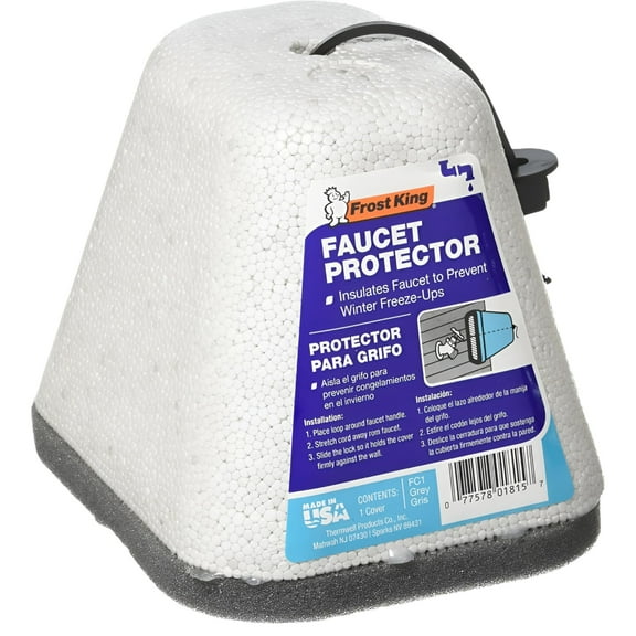 Frost King FC1 Outdoor Foam Faucet Cover, To Prevent Freeze (2 Pack)