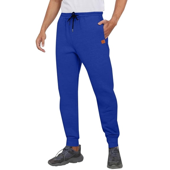 LEKWK Joggers for Men Regular Fit Breathable Waffle Knit Texture Soft Mens Joggers with Pockets Elastic Waistband Workout Gym Pants Training Wear Outfits