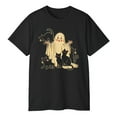 thumbnail image 3 of Halloween Ghost with Black Cats Vintage T-Shirt – Spooky Retro Graphic Tee for Fall, 3 of 5