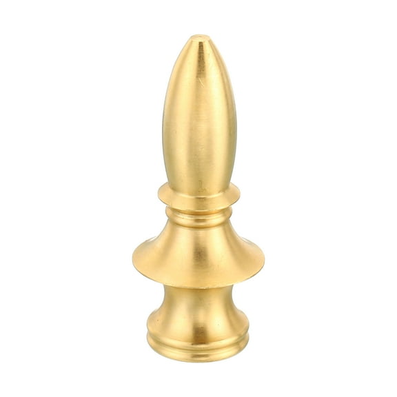 Uxcell M10 Thread Lamp Finial Cap Knob, Brass Lamp Shade Harp Top Screw Caps Decoration Light Fixture 21.5x54mm