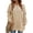 Beige, variant on Fantaslook V Neck Sweatshirts for Women Casual Long Sleeve Tops Oversized Sweatshirt With Pockets