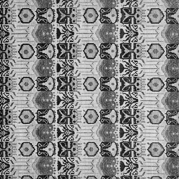 Ahgly Company Indoor Square Abstract Gray Modern Area Rugs, 6' Square