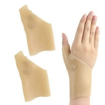 Thumb Wrist Support Brace (2 Pcs), Gel Arthritis Fingerless Glove for Pain Relief, Waterproof Wrist Compression Sleeve Splint