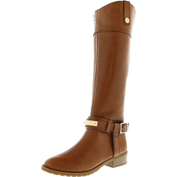 Women's Fabbaa Wide Calf Wheat Knee-High Leather Equestrian Boot - 5M